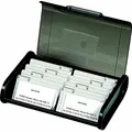 EXACOMPTA Visitenkartenhülle Visitenkarten-Box für 400 Karten schwarz. grau|schwarz