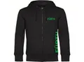 multifanshop Kapuzen Sweatshirt Jacke - Fürth - Brust & Seite - Druck grün - Sweat
