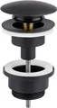 Cornat Druckknopf-Ablaufventil Noir round schwarz  Ablaufventil