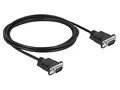 86574 Kabel D-Sub 9pin Stecker,beiderseitig PVC L: 2m schwarz DELOCK