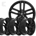 Alufelgen Satz für Nissan Qashqai +2 in 16 Zoll TR black Räder Felgen mit ABE