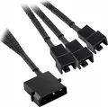 M34 4pin Molex Stecker auf 3x 3-Pin/4-Pin Adapterkabel f Computer PC Lüfter 27cm
