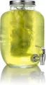 Mary's Kitchen Tools Getränkespender 4 Liter aus Glas mit Fruchteinsatz, mit Zapfhahn, Wasserspender
