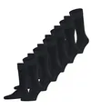 FALKE Herren Socken Happy Multipack M So Baumwolle einfarbig 6 Paar, Blau Dark Navy 6375, 43-46