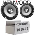 Kenwood Lautsprecher für VW Golf 5 Boxen 16cm Koax Auto Einbauzubehör Front Tür