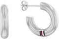 Tommy Hilfiger  2780948 Damen Edelstahl Crolen, Ohrringe, poliert neu
