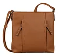 TOM TAILOR Beca Cross Bag M Umhängetasche Schultertasche Tasche Cognac hellbraun