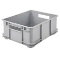 keeeper Aufbewahrungsbox keeeper Euro-Box Bruno L 43x35x17,5 cm 20,5 Ltr. Eco Stone Grey Stapel