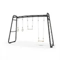 EXIT GetSet Monkeybar MB310, Monkey Bar Klettergerüst für Draußen, Spielgerät für Kinder, Schwarz
