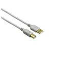 Hama USB-Kabel, USB 2.0, vergoldet, 1,50 m (00200903) USB-Kabel