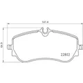 1x Bremsbelagsatz, Scheibenbremse BREMBO P 85 172 passend für MAN VW