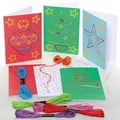 Herzkarten zum Weben (pro Set 6) Bastelaktivitäten zu Weihnachten