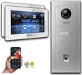 Goliath IP Video Türsprechanlage 7-Zoll Fingerprint Anzeige Silber : 2 Monitore : 7 Zoll Weiß : Unterputzdose Monitor Anzahl: 2 Monitore Monitor Farbe: 7 Zoll Weiß Montage: Unterputzdose
