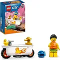 LEGO 60333 City Stuntz Badewannen-Stuntbike, Set mit Motorrad und Minifigur, Action-Spielzeug als Geschenk für Jungen und Mädchen ab 5 Jahre - Blau