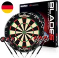 WINMAU Blade 6 Professionelle Bristle Klassische Dartscheibe with Darts Set (2 S