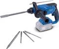 Scheppach Akku-Bohrhammer BC-RHD230-X | 2,2 J | 5500bpm | 20V | Brushless Motor | LED | inkl. zusätzlichem Griff & Tiefenanschlag aus Metall