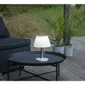 STAR Trading LED-Solarleuchte "Felix" in Weiß - (H)28 cm