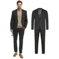 Jeff Anzug Herren JFEzra SET 2-Teiler Herrenanzug (Set, 2-tlg., Anzug Set) 2-teiliges Set grau 54
