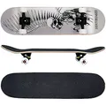 FunTomia Skateboard mit ABEC-9 Kugellager Rollenhärte 100A und 100% 7-lagigem kanadisches Ahornholz Skate Board mit Kicktail
