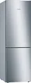 Bosch KGE36AICA Serie 6 Kühl-Gefrier-Kombination, 186 x 60 cm, 214 L Kühlen & 88 L Gefrieren, VitaFresh längere Frische, LowFrost seltener abtauen, LED-Beleuchtung gleichmäßige Ausleuchtung