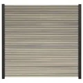 GartenLand WPC Zaun Set Shadowline ca. 180 x 180 cm Sichtschutz Steckzaun Amethystgrau Ohne Pfosten