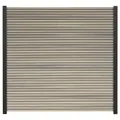 GartenLand Zaun Shadowline WPC Co-extrudiert ca. 180x180 cm, (Set, Ohne Pfosten, ca. 180x180 cm), Lamellen Co-Extrudiert, besonders haltbar, Pflegeleicht, Amethystgrau