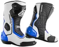 Bogotto Race-X Motorrad Stiefel, weiß/blau/schwarz, 45