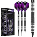 WINMAU Kairos 18 g Fass / 20 g Vollgewicht, weiche Spitze, 90% Wolfram- Professionelles Dart-Set mit Dart Flüge und Dart-Schäften
