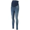 Vero Moda Maternity 7/8-Jeans TANYA (1-tlg) Plain/ohne Details blau M