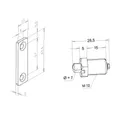 Assa Abloy effeff Aufdruckbolzen 1022 1022---------00 Türöffner