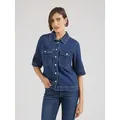 ONLY Funktionsbluse ONLBelle (1-tlg) Plain/ohne Details blau XS (34)