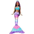 Barbie Brooklyn Zauberlicht Meerjungfrau Puppe (leuchtet), Barbie Dreamtopia - Bunt