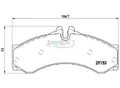 JAPKO Bremsbelagsatz, Scheibenbremse 500540 Hinterachse für Mercedes VW