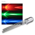 25 RGB LEDs 4-polig, rot grün blau LED steuerbar, multicolor RGBs, 4-Pin, 3-Chip