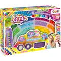 Loops Rainbow Box mit mehr als 1000 Loops in 12 Farben, Häkelnadel und Verschlüssen, Aufbewahrungsbox