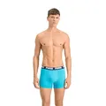PUMA Herren Mens Everyday Basic Boxers Unterwäsche, Aqua / Blue, XXL EU