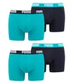 PUMA Boxershort Basic 4er Pack, -796 Aqua / Blue, XXL