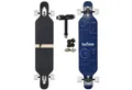 FunTomia Longboard Longboard in 3 Flex Stufen Camber Ahornholz + T-Tool mit LED Rollen, Camber Twin Tip