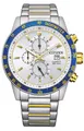 CITIZEN Herrenuhr AN3686-53A Edelstahl Bicolor Uhr mit Tages & Datumsanzeige