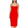 Merry Style Unterkleid Damen Spaghettikleid MS10-402 (1-tlg) aus Viskose rot S