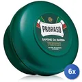 6x Proraso Rasierschaum In Schale Erfrischend 150 Ml Seife
