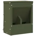 vidaXL Kaninchenfütterer Olive Grün 20 x 12,5 x 25 cm
