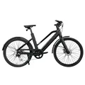 Keskin eBike E-Bike Cityrad cBike1V Modern City E-Bike 26 Zoll Elektrofahrrad Pedelec, 8 Gang Shimano Shimano Schaltwerk, Kettenschaltung, Heckmotor, 432 Wh, (26 Zoll Elektrofahrrad – Ideal für Fahrer von 155 cm bis 175 cm Körpergröße, Akku-Ladegerät, Werkzeug, Beleuchtung, Schlüssel), mit Drehmomentsensor, integriertes App-Display, StVZO-konform, Schwarz Matt