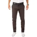 Yazubi Chinohose Modische Chino Hose Dustin von YAZUBI mit Gürtel bequeme Chinohose mit Gürtel grau 33
