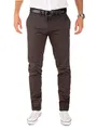 Yazubi Herren Chino Hose Dustin - Chinohose mit Gürtel, Grau (Iron Gate 193910), W33/L36