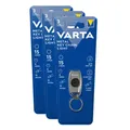 3x Varta LED Taschenlampe Metal Key Chain Light  15lm  inkl. je 2x CR2016