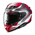 HJC F71 Fes MC-1SF rot Motorrad Helm mit Sonnenblende 58/59-L