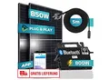 SUNNIVA® 850W Balkonkraftwerk 800W komplett Steckdose - Astro-Energy 800W Micro Wechselrichter - PV Solaranlage Komplettset - 2x 425W (850W) Solarmodule - inkl. 5m Kabel - Bluetooth, WIFI