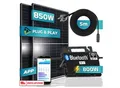 SUNNIVA® 850W Balkonkraftwerk 800W komplett Steckdose - Astro-Energy 800W Micro Wechselrichter - PV Solaranlage Komplettset - 2x 425W (850W) Solarmodule - inkl. 5m Kabel - Bluetooth, WIFI