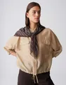 OPUS Halstuch Alinie scarf aus leichter Webware mit Crepe Optik, Ideal für entspannte Casual Looks im Alltag